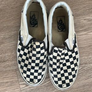Vans Checkered Slip Ons